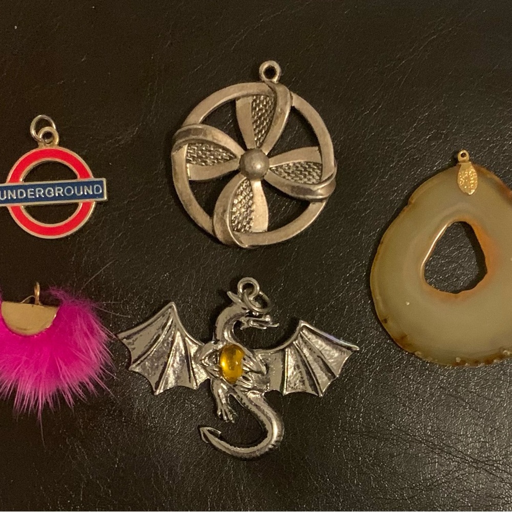 5 necklace/bracelet Charms